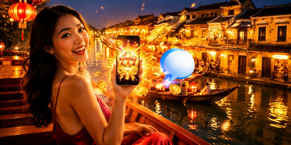 Không gian giải trí đêm Hội An gợi lên trải nghiệm xổ số và game trực tuyến sôi động